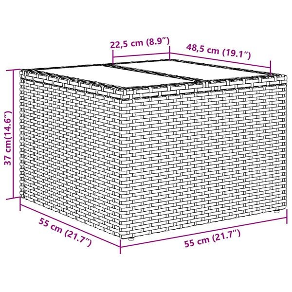 vidaXL Σετ Καναπέ Κήπου 5 pcs Μπεζ Πολυ ράταν