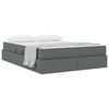 vidaXL Κρεβάτι με αποθηκευτικό χώρο και στρώμα με στρώμα Σκούρο Γκρι