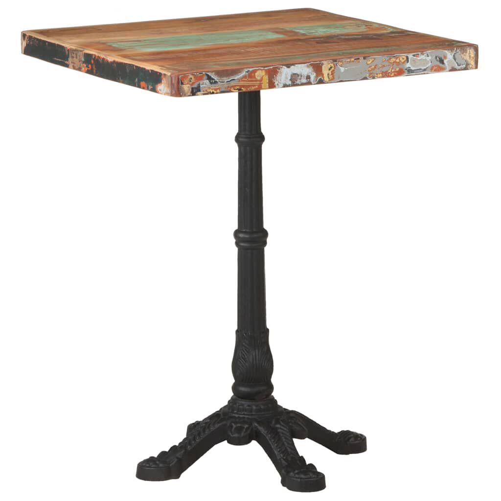 vidaXL Τραπέζι Bistro 60 x 60 x 76 εκ. Μασίφ Ανακυκλωμένο Ξύλο