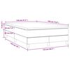 vidaXL Κρεβάτι Boxspring με Στρώμα Σκούρο Γκρι 120x190 εκ Υφασμάτινο