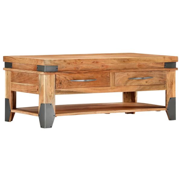 vidaXL Τραπεζάκι Σαλονιού 110 x 52 x 45 εκ. από Μασίφ Ξύλο Ακακίας