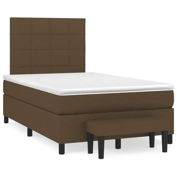 vidaXL &Kappa;&rho;&epsilon;&beta;ά&tau;&iota; Boxspring &mu;&epsilon; &Sigma;&tau;&rho;ώ&mu;&alpha; &Sigma;&kappa;&omicron;ύ&rho;&omicron; &Kappa;&alpha;&phi;έ 120x190 &epsilon;&kappa; &Upsilon;&phi;&alpha;&sigma;&mu;ά&tau;&iota;&nu;&omicron;