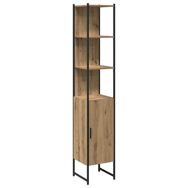 vidaXL Σετ Ντουλαπιών Μπάνιου 4 pcs artisan δρυς 33 x 33 x 185.5 εκ