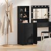 vidaXL Highboard &Mu;&alpha;ύ&rho;&eta; &Omicron;&xi;&upsilon;ά 40 x 40,5 x 135 &epsilon;&kappa;. &Epsilon;&pi;&epsilon;&xi;&epsilon;&rho;&gamma;&alpha;&sigma;&mu;έ&nu;&omicron; &xi;ύ&lambda;&omicron;