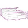 vidaXL Box Spring &kappa;&rho;&epsilon;&beta;ά&tau;&iota; &mu;&epsilon; &sigma;&tau;&rho;ώ&mu;&alpha;&tau;&alpha; &rho;&omicron;&zeta; 180x210 cm &Beta;&epsilon;&lambda;&omicron;ύ&delta;&iota;&nu;&omicron;