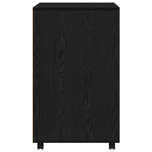 vidaXL Ρολλινγκ Καρνέ Μπλέ με Μαύρη Δρυς 60x48x81 εκ. Επεξεργασμένο Ξύλο