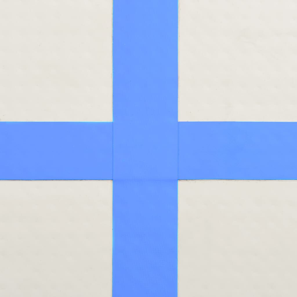 vidaXL Στρώμα Ενόργανης Φουσκωτό Μπλε 200 x 200 x 10 εκ. PVC με Τρόμπα