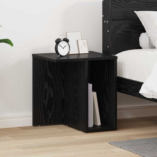 vidaXL End Table &Mu;&alpha;ύ&rho;&eta; &Omicron;&xi;&upsilon;ά 37 x 32 x 40 &epsilon;&kappa; &Epsilon;&pi;&epsilon;&xi;&epsilon;&rho;&gamma;&alpha;&sigma;&mu;έ&nu;&omicron; &xi;ύ&lambda;&omicron;