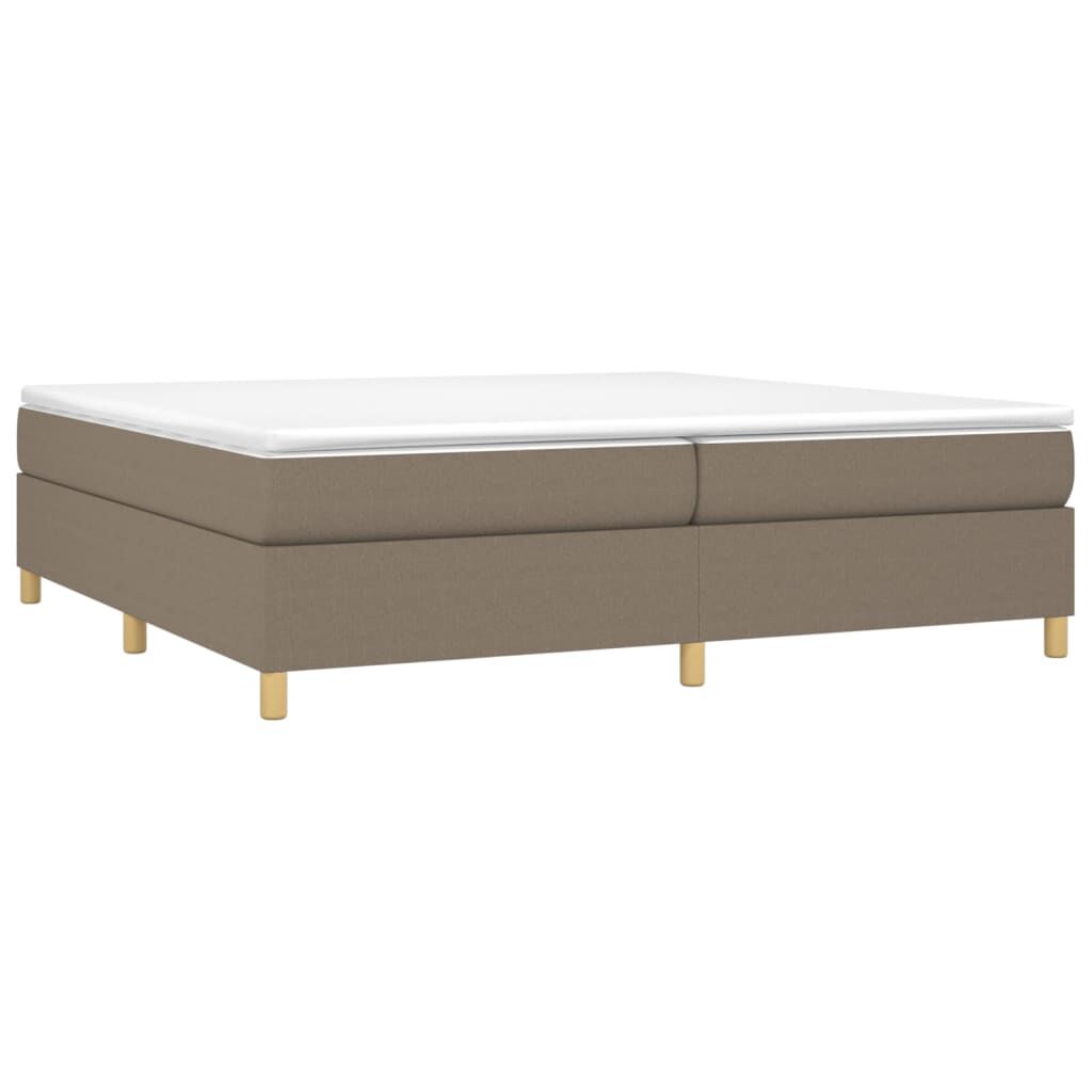 vidaXL Σκελετός Κρεβατιού Χωρίς Στρώμα Taupe 200x200 εκ.Υφασμάτινο