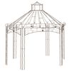 vidaXL Κιόσκι Κήπου Αντικέ Καφέ 400 x 258 x 378 εκ. Σιδερένιο