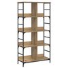 vidaXL &Rho;ά&phi;&iota; &Beta;&iota;&beta;&lambda;ί&omega;&nu; 4 &epsilon;&pi;&iota;&pi;έ&delta;&omega;&nu; 78,5 x 33 x 153 &epsilon;&kappa;. &mu;έ&tau;&alpha;&lambda;&lambda;&omicron; PB