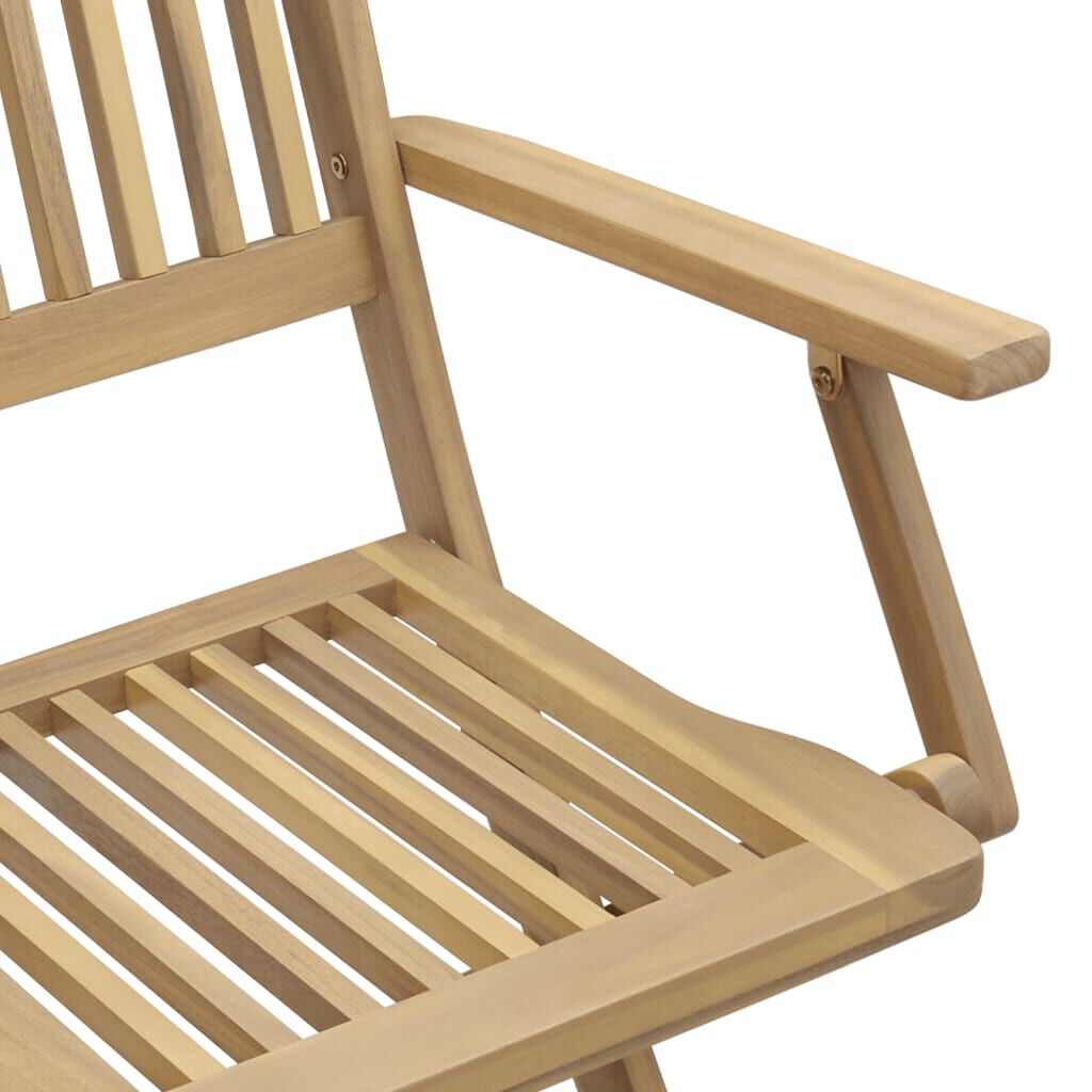 vidaXL Καρέκλες Κήπου Πτυσσόμενες 2 τεμ 58x54,5x90 εκ. Μασίφ Ακακία