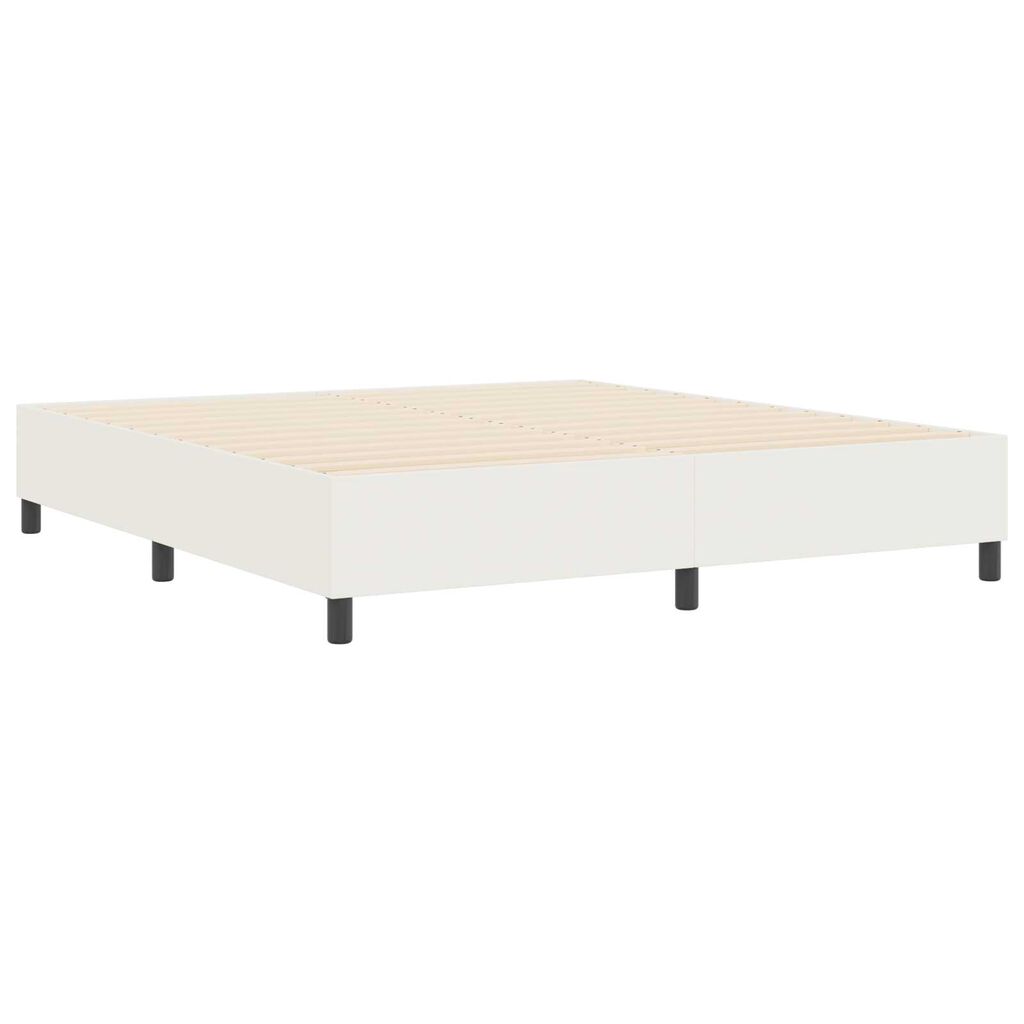 vidaXL Κρεβάτι με ελατήρια Κρεμ 180 x 200 cm Βελούδο