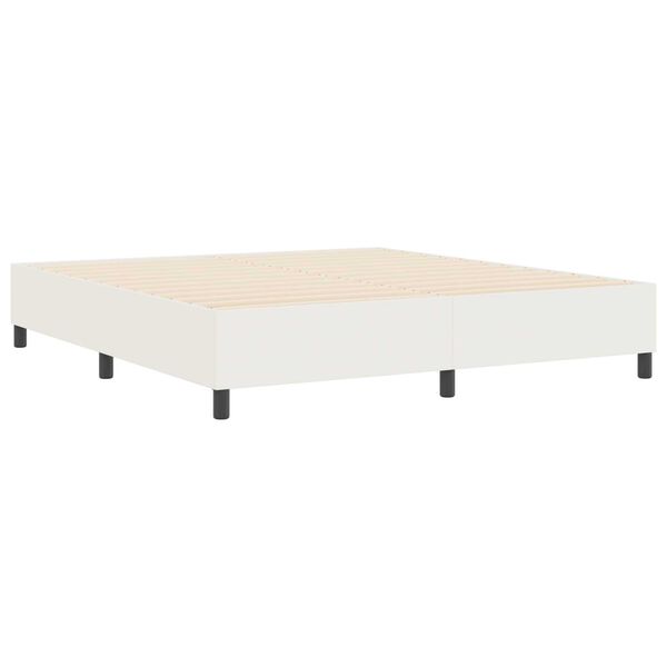 vidaXL Κρεβάτι με ελατήρια Κρεμ 180 x 200 cm Βελούδο