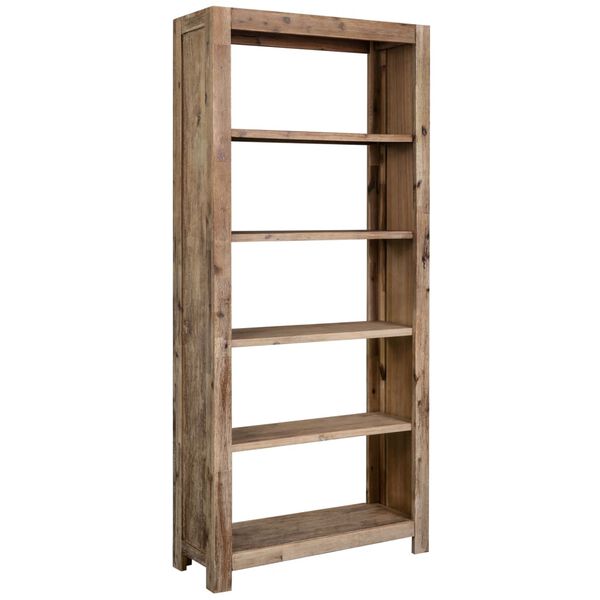 vidaXL Βιβλιοθήκη με 5 Επίπεδα 80x30x180 εκ. Μασίφ Ξύλο Ακακίας
