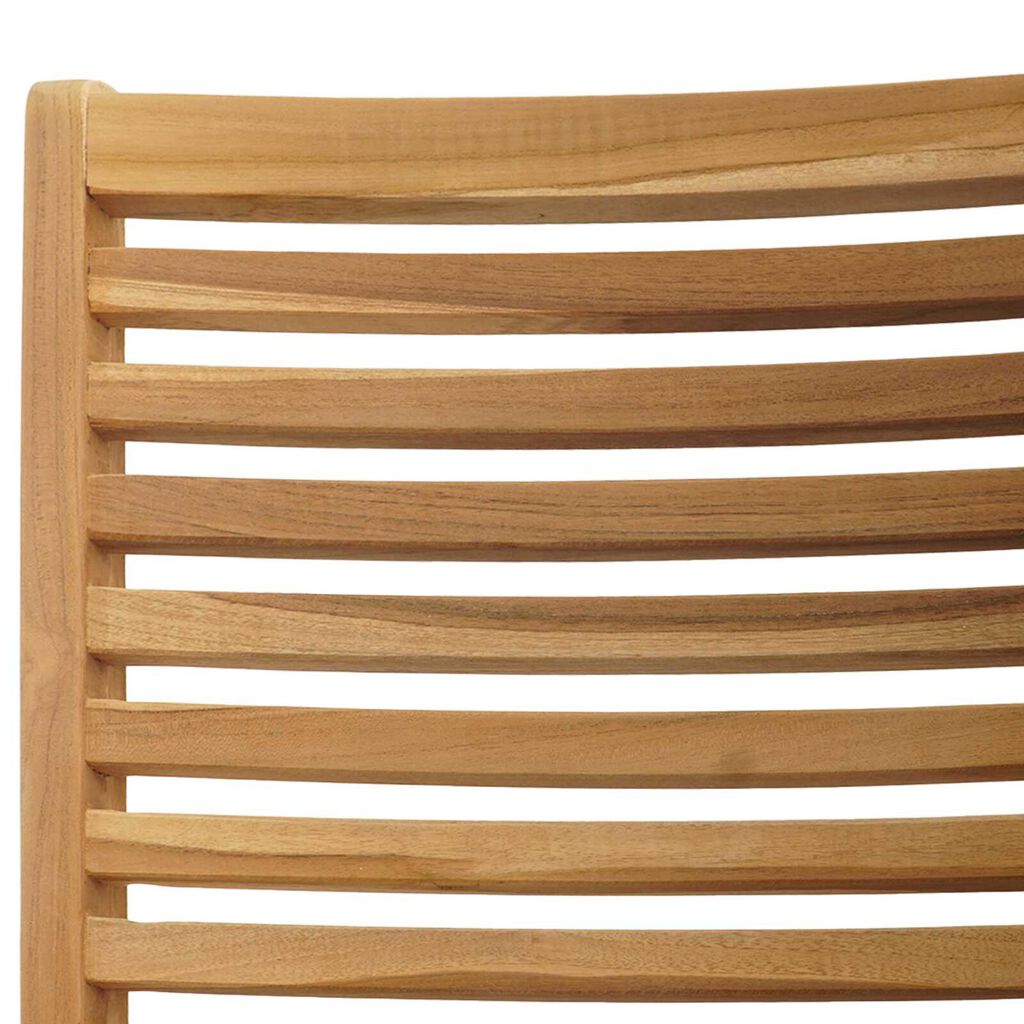 vidaXL Σέτ φαγητού για κήπο 7 pcs Καφέ Μασίφ ξύλο teak