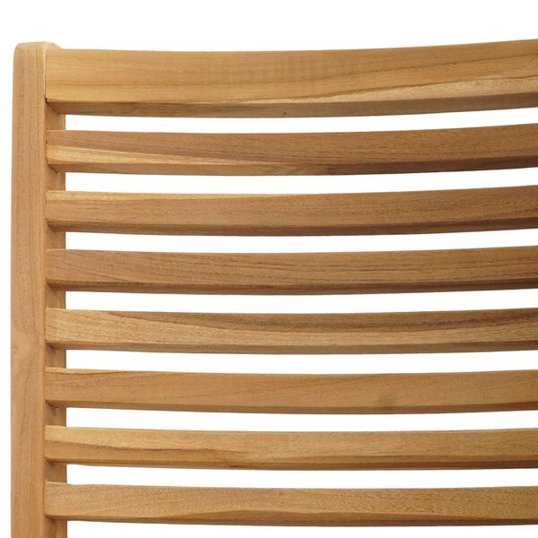 vidaXL Σέτ φαγητού για κήπο 7 pcs Καφέ Μασίφ ξύλο teak