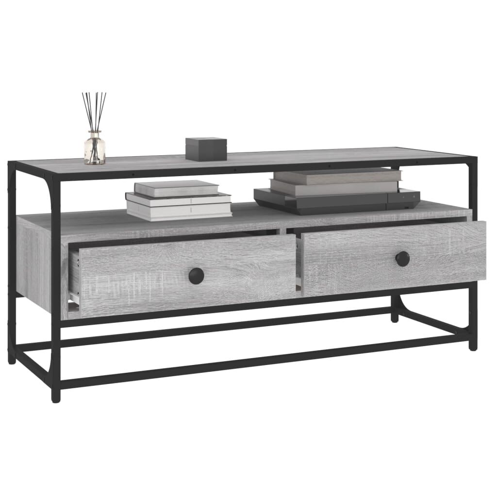 vidaXL Έπιπλο Τηλεόρασης Γκρι Sonoma 100x35x45 εκ. από Επεξεργ. Ξύλο