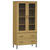 vidaXL &Beta;&iota;&beta;&lambda;&iota;&omicron;&theta;ή&kappa;&eta; OSLO &Kappa;&alpha;&phi;έ 85x35x172,5 &epsilon;&kappa;. &Mu;&alpha;&sigma;ί&phi; &Xi;ύ&lambda;&omicron; &mu;&epsilon; &Mu;&epsilon;&tau;&alpha;&lambda;. &Pi;ό&delta;&iota;&alpha;