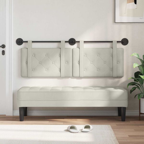 vidaXL &Kappa;&rho;&epsilon;&mu;&alpha;&sigma;&tau;ό &Kappa;&epsilon;&phi;&alpha;&lambda;ά&rho;&iota; &Epsilon;&pi;&iota;&tau;&omicron;ί&chi;&iota;&omicron; &Kappa;&rho;&epsilon;&mu; 130 x 55 x 5 &epsilon;&kappa; &Beta;&epsilon;&lambda;&omicron;ύ&delta;&omicron;