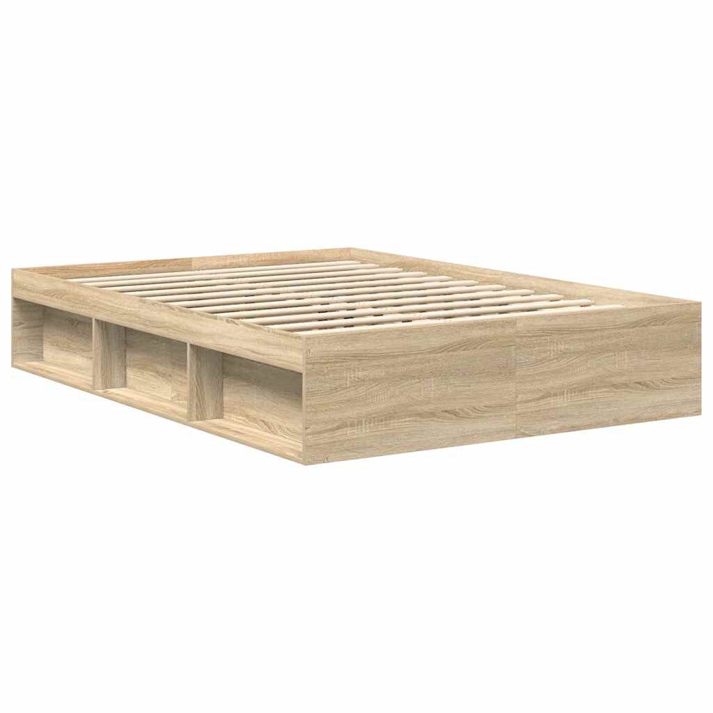 vidaXL Πλαίσιο Κρεβατιού Sonoma Δρυς 160 x 200 εκ.