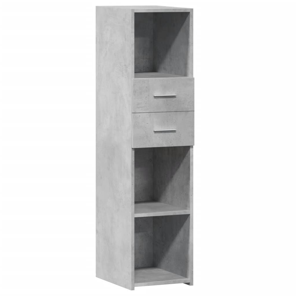 vidaXL Ντουλάπι Γκρι Σκυρ. 30x42,5x124 εκ. από Επεξεργασμένο Ξύλο