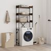 vidaXL Ραφιέρα Πλυντηρίου Καπνιστή Δρυς 67x25x163 εκ. Επεξεργ. Ξύλο
