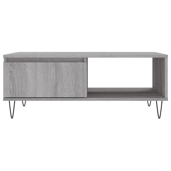 vidaXL Τραπεζάκι Σαλονιού Γκρι Sonoma 90x60x35 εκ. Επεξεργασμένο Ξύλο