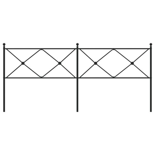 vidaXL Κεφαλάρι Μαύρο 200 εκ. Μεταλλικό