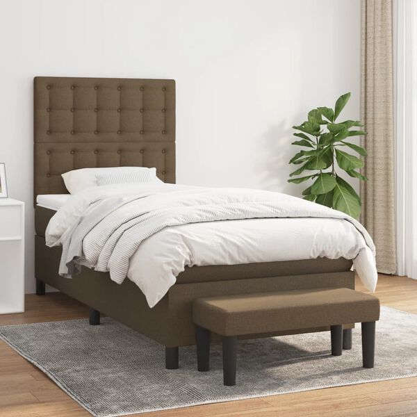 vidaXL &Kappa;&rho;&epsilon;&beta;ά&tau;&iota; Boxspring &mu;&epsilon; &Sigma;&tau;&rho;ώ&mu;&alpha; &Sigma;&kappa;&omicron;ύ&rho;&omicron; &Kappa;&alpha;&phi;έ 80x200 &epsilon;&kappa;. &Upsilon;&phi;&alpha;&sigma;&mu;ά&tau;&iota;&nu;&omicron;
