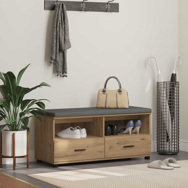 vidaXL &Pi;&alpha;&gamma;&kappa;ά&kappa;&iota; &Chi;&alpha;&lambda;&omega;&rho;ί&omicron;&upsilon; &mu;&epsilon; &mu;&alpha;&xi;&iota;&lambda;ά&rho;&iota; Artisan Oak 100 x 38 x 46 &epsilon;&kappa;