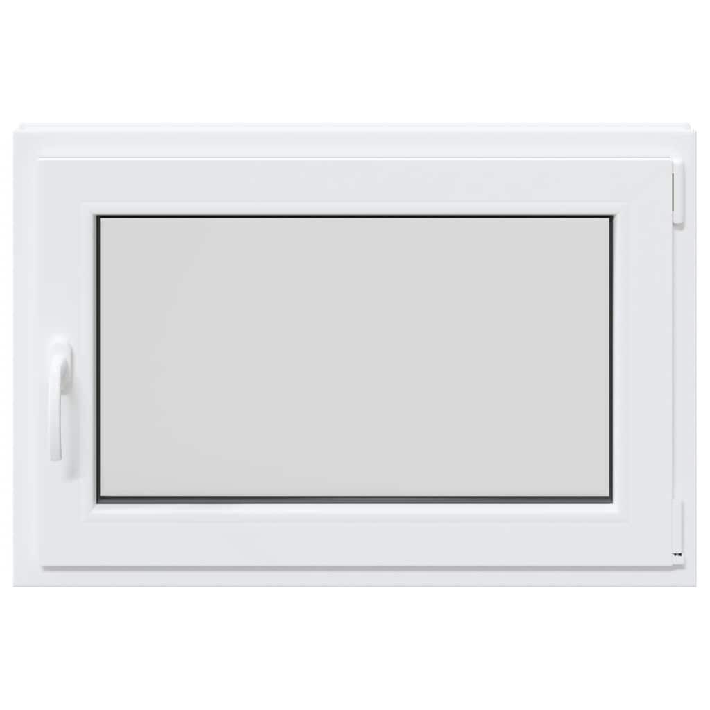 vidaXL Παράθυρο Υπογείου "RISOR" 60x100 εκ. Ανακλινόμενο & Περιστρεφόμενο DIN Δεξιό Λευκό