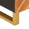vidaXL Τραπεζάκι Σαλονιού Καφέ/Μαύρο 80x50x40εκ. από Μασίφ Ξύλο Μάνγκο