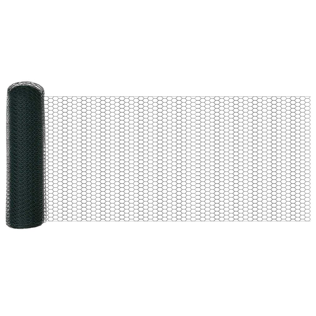 vidaXL Εξάγωνος Φράχτης Γκρίζος Πράσινο 1000 x 40 x 0.07 εκ