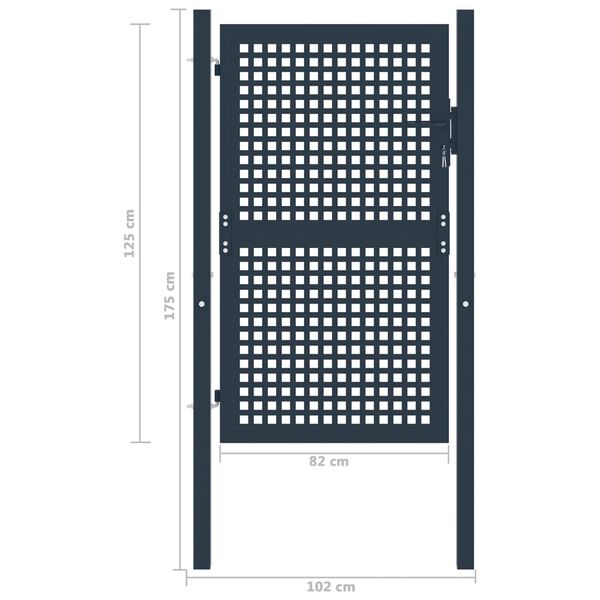 vidaXL &Pi;ό&rho;&tau;&alpha; &Pi;&epsilon;&rho;ί&phi;&rho;&alpha;&xi;&eta;&sigmaf; &Alpha;&nu;&theta;&rho;&alpha;&kappa;ί 102x125 &epsilon;&kappa;. &Alpha;&tau;&sigma;ά&lambda;&iota;