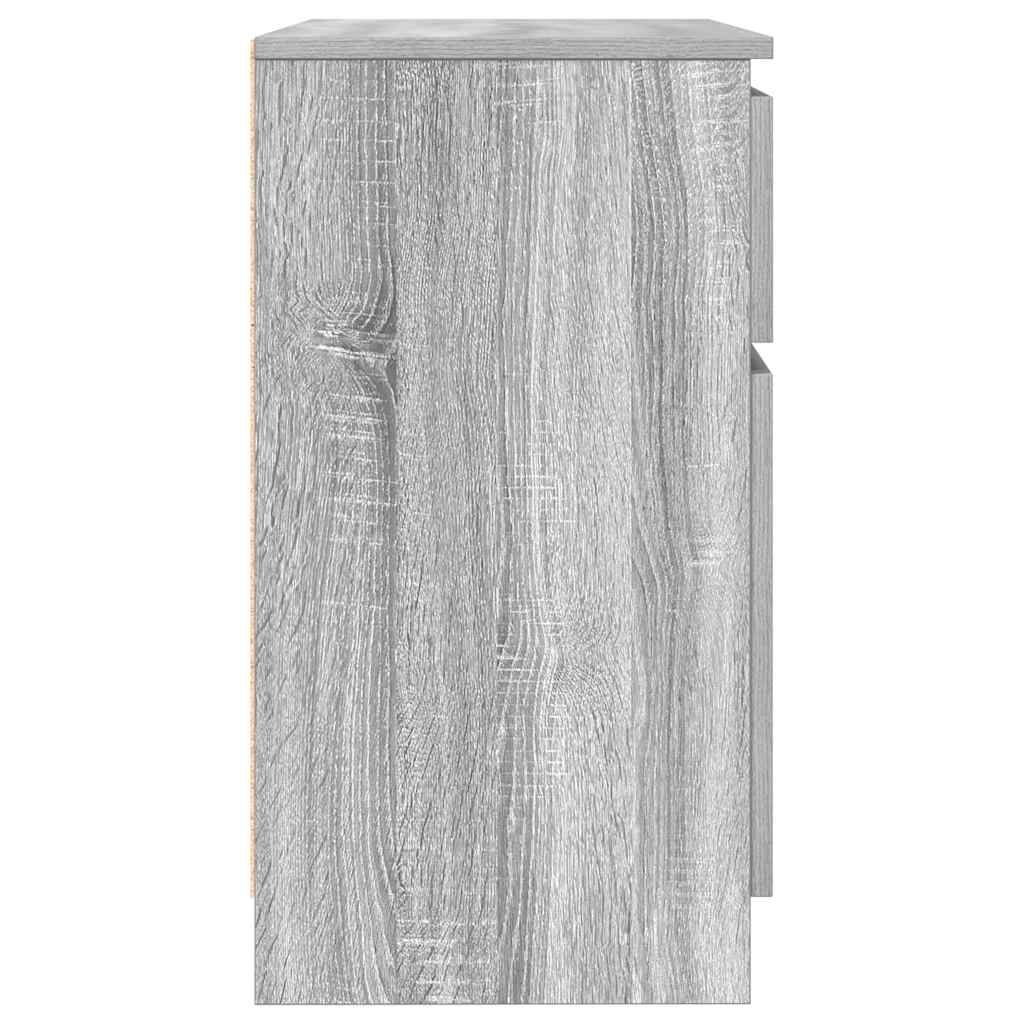 vidaXL Συρταριέρα με Συρτάρια Γκρι Sonoma 71x35x65 εκ. από Επεξ. Ξύλο