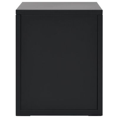 vidaXL Συρταριέρα Αρχειοθέτησης 5 Συρτάρια Μαύρη 28x35x35 εκ. Μέταλλο