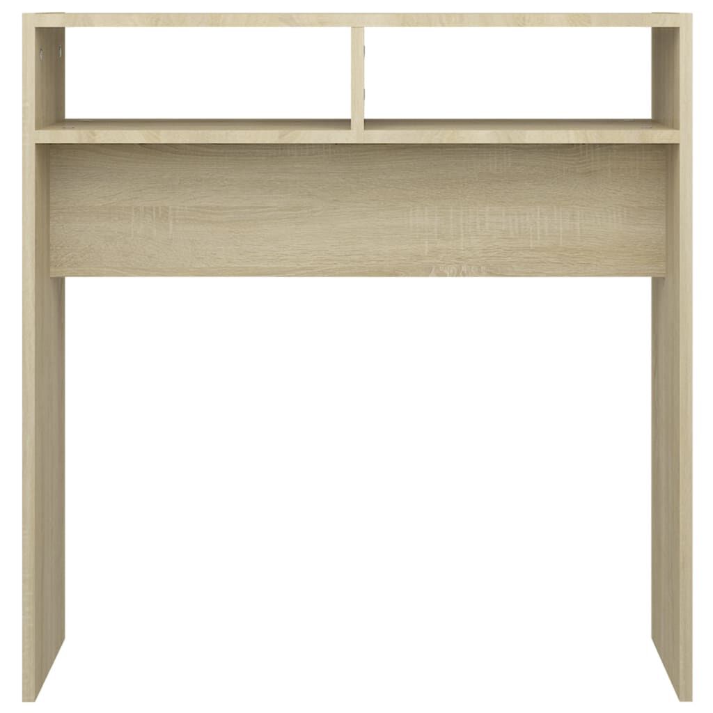 vidaXL Τραπεζάκι Κονσόλα Sonoma Δρυς 78x30x80 εκ. από Επεξ. Ξύλο
