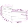 vidaXL Box Spring &kappa;&rho;&epsilon;&beta;ά&tau;&iota; &mu;&epsilon; &sigma;&tau;&rho;ώ&mu;&alpha; &alpha;&nu;&omicron;&iota;&chi;&tau;ό &gamma;&kappa;&rho;&iota; 100x220 &epsilon;&kappa;. &Beta;&epsilon;&lambda;&omicron;ύ&delta;&iota;&nu;&omicron;