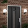 vidaXL Εξωτερικά Φωτιστικά Τοίχου 2 pcs Μαύρο 28 x 25 x 38 εκ