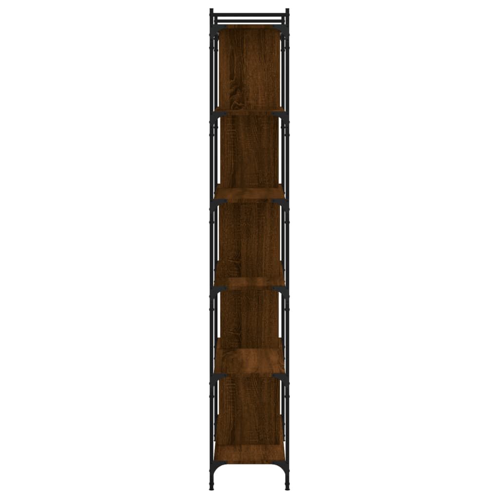 vidaXL Βιβλιοθήκη 6 Επιπέδων Καφέ Δρυς 76 x 32 x 192 εκ. Επεξ. Ξύλο