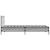 vidaXL Πλαίσιο Κρεβατιού Γκρι Sonoma 75x190 εκ. Επεξ. Ξύλο & Μέταλλο