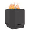 vidaXL Σόμπα Φωτιάς Χωρίς Καπνό Μαύρο 48 x 48 x 51 cm Ατσάλι