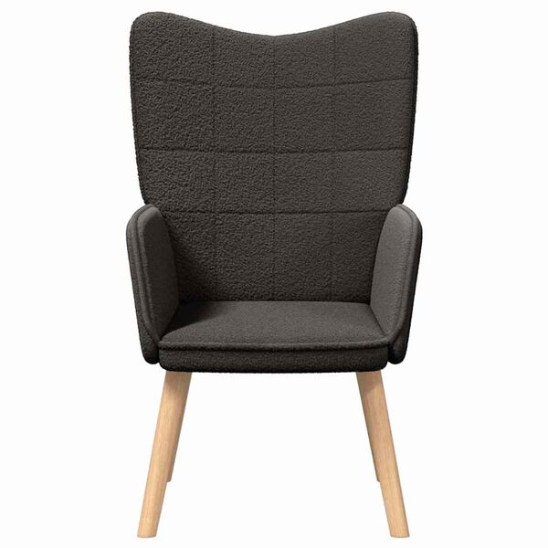 vidaXL Χαλαρωτική Πολυθρόνα Σκούρο γκρι 62 x 67 x 95.5 εκ ύφασμα