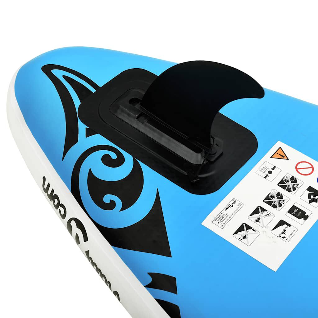 vidaXL Σανίδα SUP Φουσκωτή Σετ Μπλε 320 x 76 x 15 εκ.