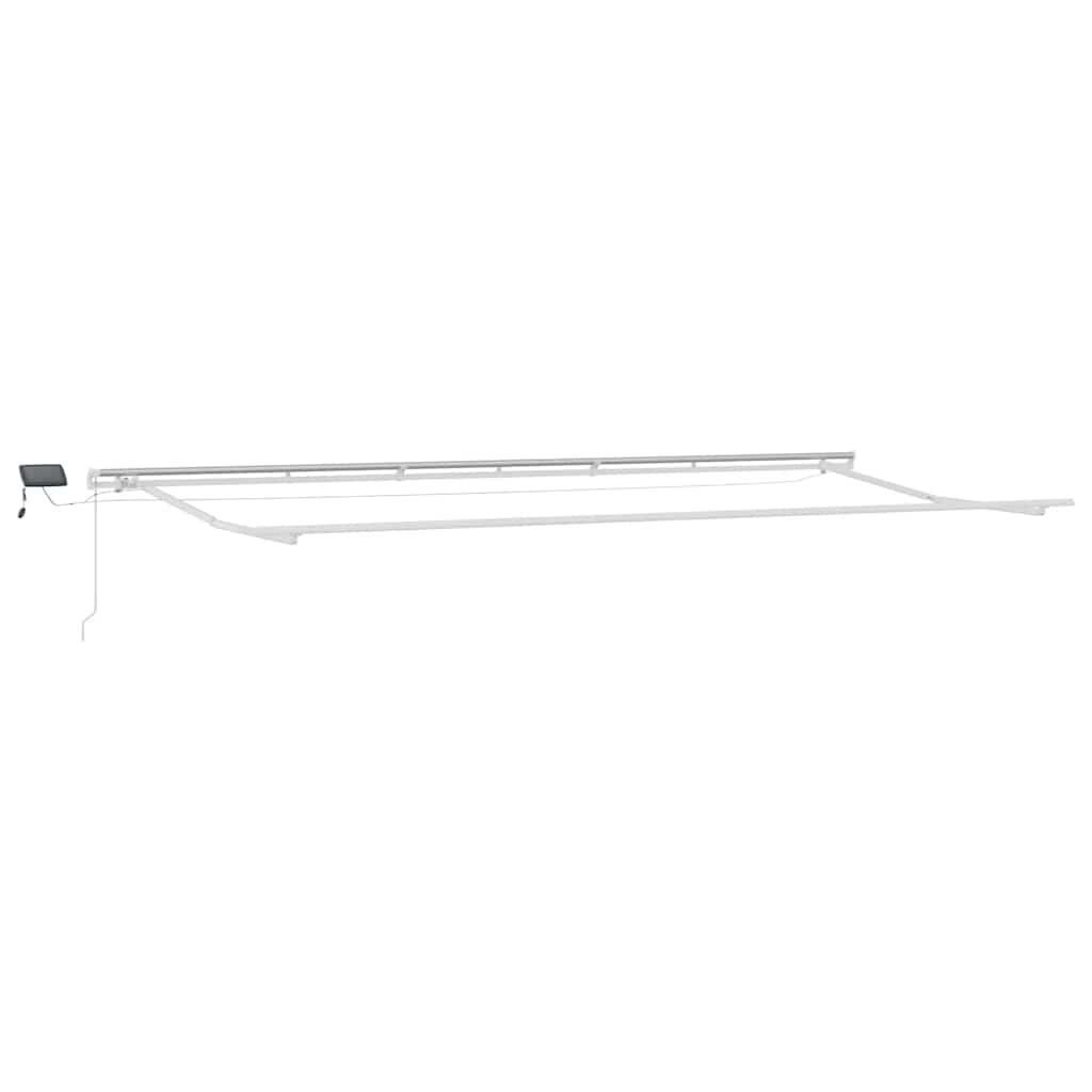 vidaXL Τέντα Πτυσσόμενη Χειροκίνητη με LED Καφέ 600x300 εκ.