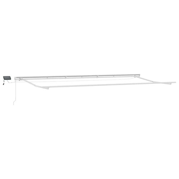 vidaXL Τέντα Πτυσσόμενη Χειροκίνητη με LED Καφέ 600x300 εκ.