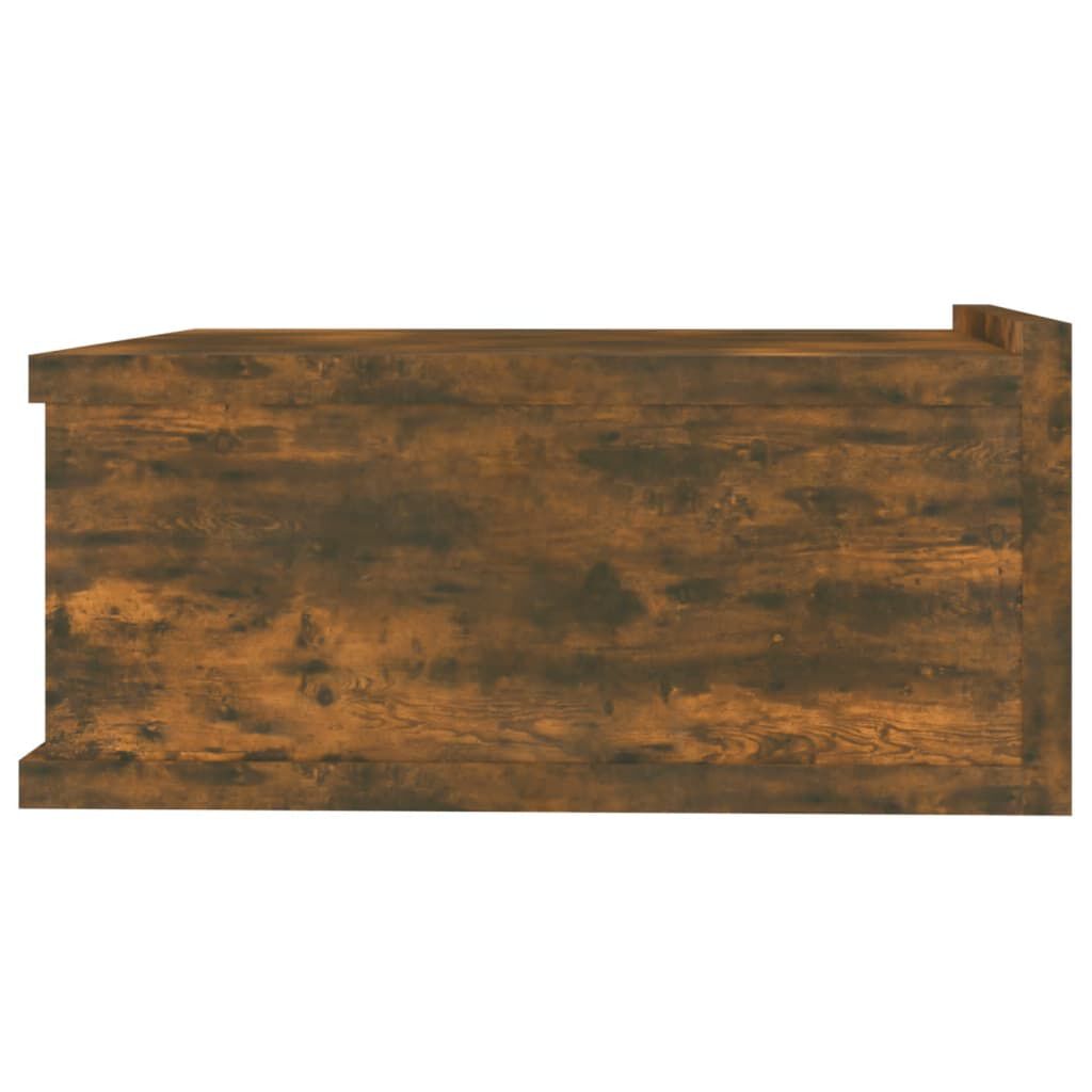 vidaXL Κομοδίνα Κρεμαστά 2 τεμ. Καπνιστή Δρυς 40x30x15εκ Επεξεργ. Ξύλο