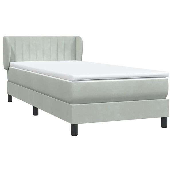 vidaXL &Kappa;&rho;&epsilon;&beta;ά&tau;&iota; Boxspring &mu;&epsilon; &Sigma;&tau;&rho;ώ&mu;&alpha; &Alpha;&nu;&omicron;&iota;&chi;&tau;ό &Gamma;&kappa;&rho;&iota; 100x210 &epsilon;&kappa;. &Beta;&epsilon;&lambda;&omicron;ύ&delta;&iota;&nu;&omicron;