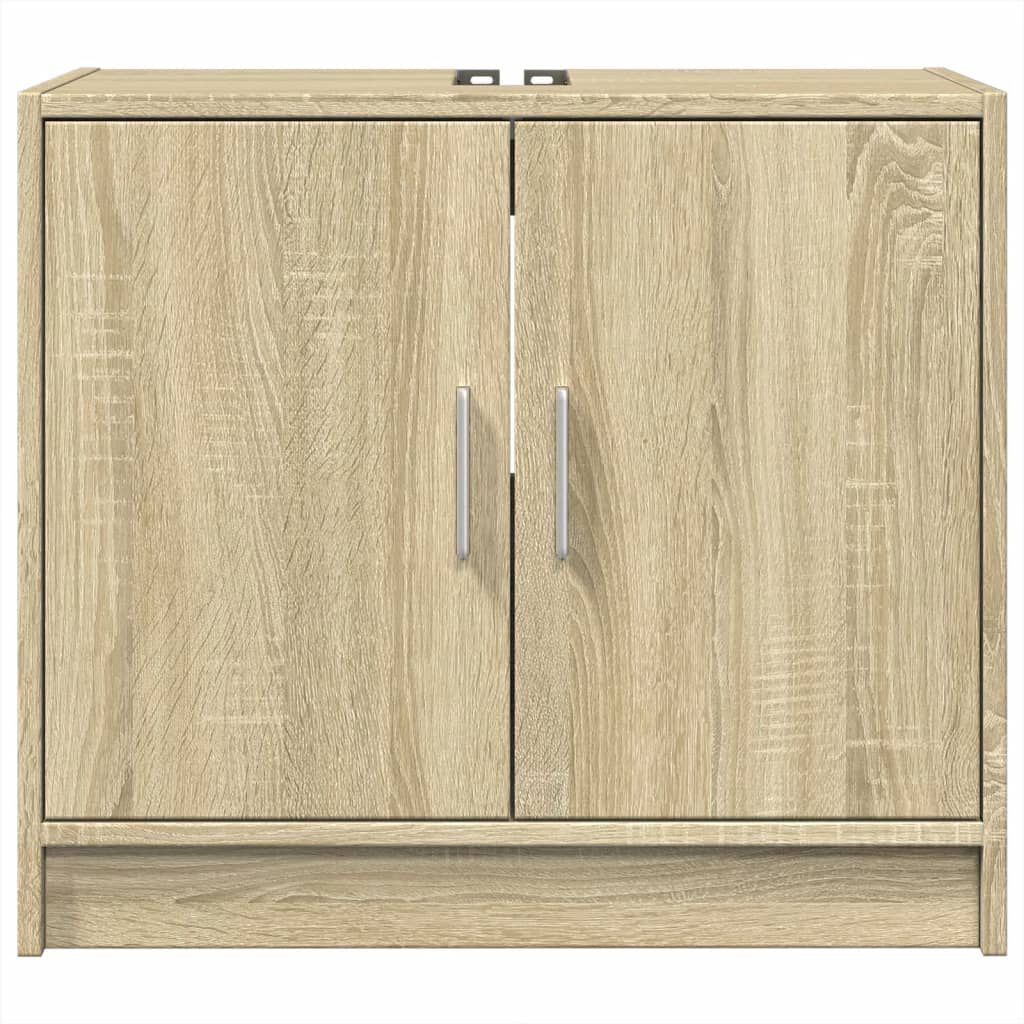 vidaXL Ντουλάπι Νιπτήρα Sonoma Δρυς 63x29x55 εκ. Επεξεργασμένο Ξύλο
